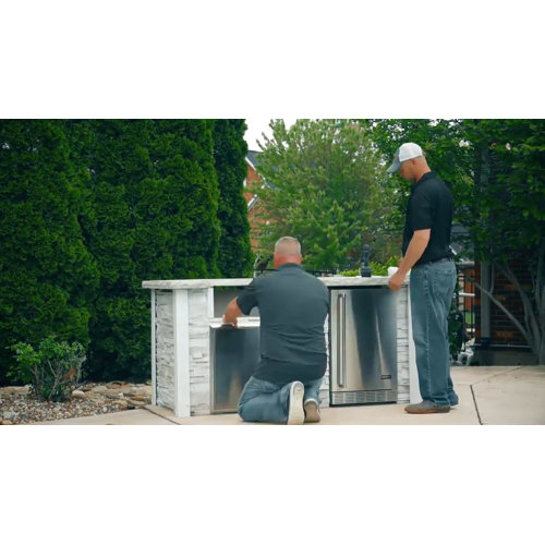 RTA Outdoor Living 30" 1Piece 1Burner Charcoal Grill Island Wayfair